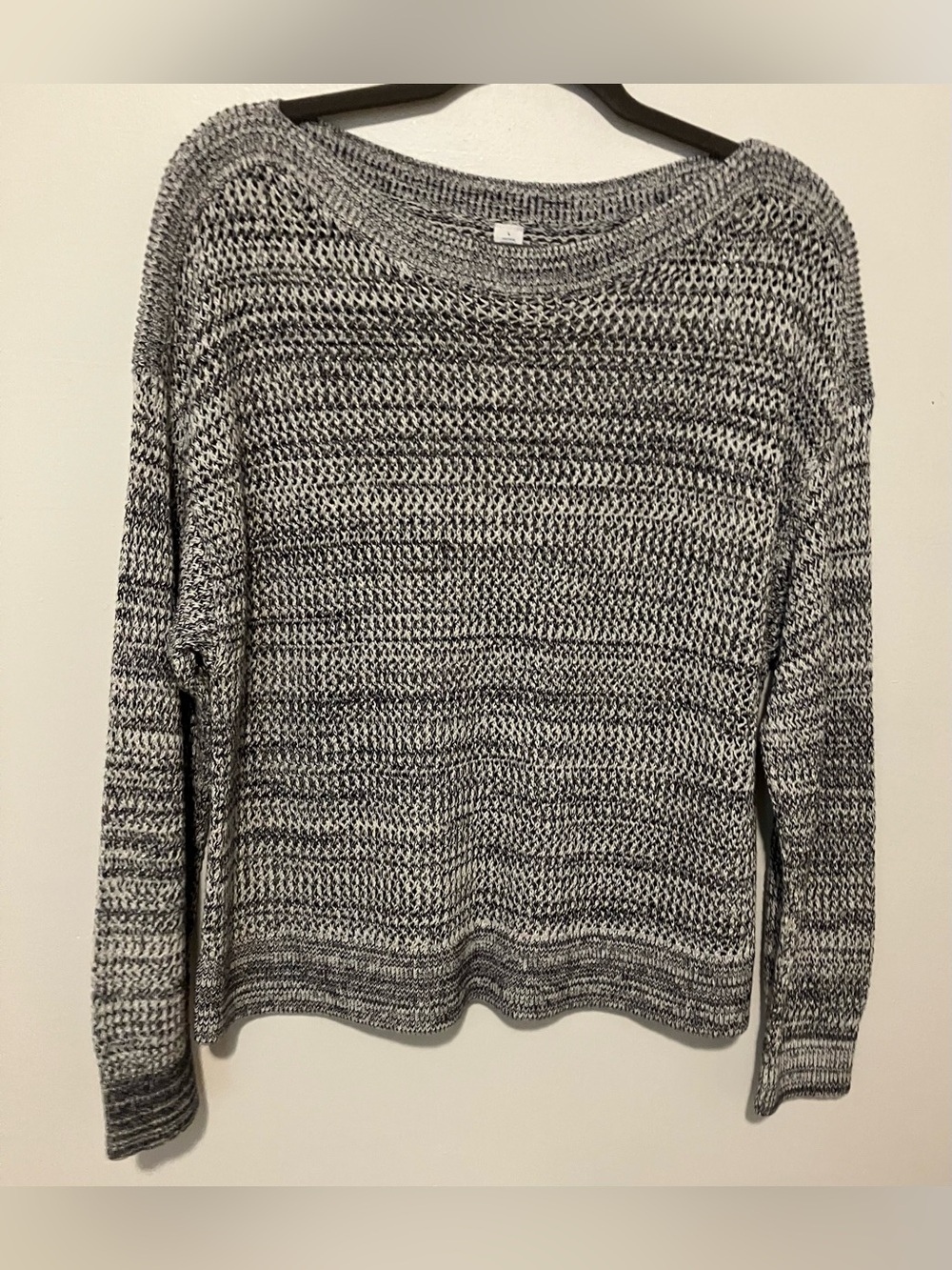 Old Navy Blue Marled Crewneck Cotton Sweater
